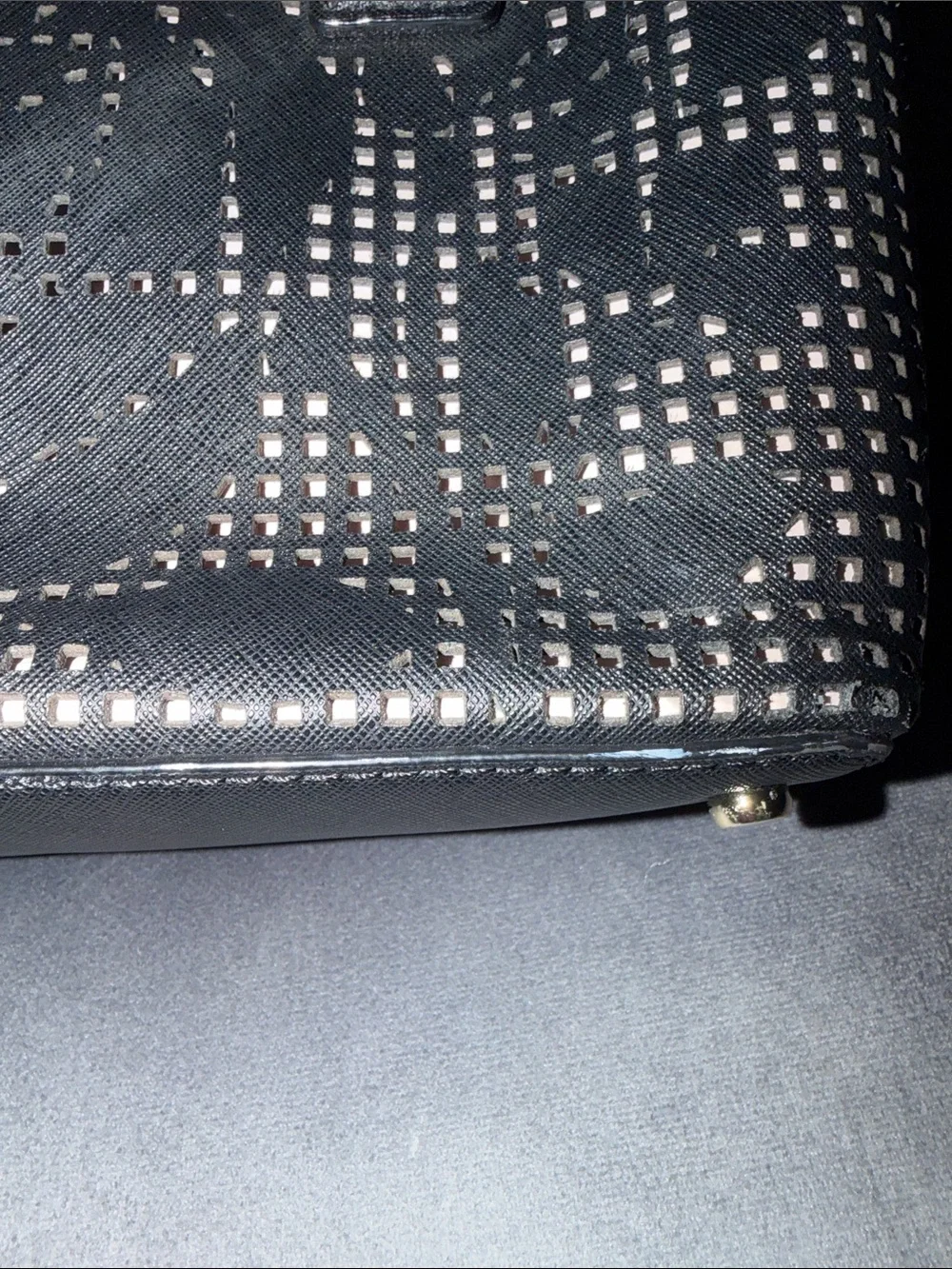 Kate Spade Cameron St. Perforated Rose Satchel
